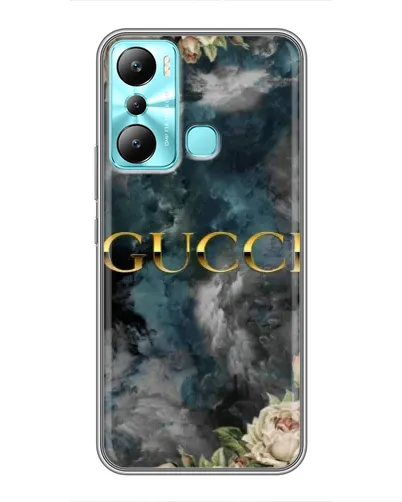 Чехол для Infinix Hot 20i (X665E) с картинкой «Абстрактные цветы Gucci» Чехол для Infinix Hot 20i (X665E) с картинкой «Абстрактные цветы Gucci»