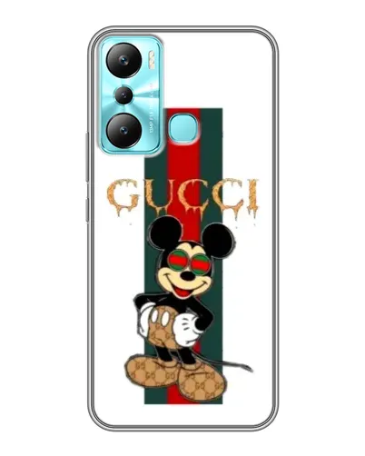 Чехол для Infinix Hot 20i (X665E) с картинкой «Микки Маус Gucci — полосы» Чехол для Infinix Hot 20i (X665E) с картинкой «Микки Маус Gucci — полосы»