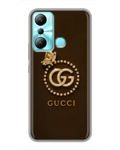 Чехол для Infinix Hot 20i (X665E) с картинкой «Gucci — золотая бабочка» Чехол для Infinix Hot 20i (X665E) с картинкой «Gucci — золотая бабочка»