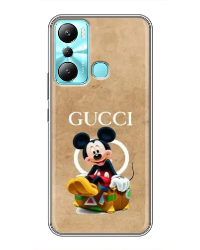 Чехол для Infinix Hot 20i (X665E) с картинкой «Микки Маус Gucci — крафт» Чехол для Infinix Hot 20i (X665E) с картинкой «Микки Маус Gucci — крафт»