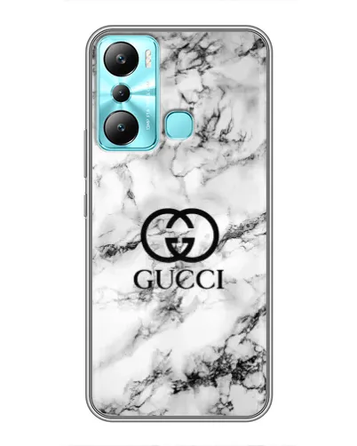 Чехол для Infinix Hot 20i (X665E) с картинкой «Gucci — мраморный шик» Чехол для Infinix Hot 20i (X665E) с картинкой «Gucci — мраморный шик»