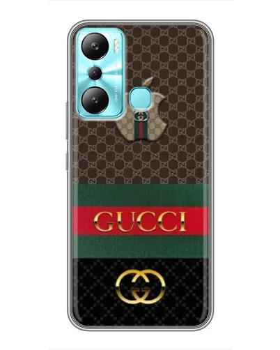 Чехол для Infinix Hot 20i (X665E) с картинкой «Gucci — брендированный десерт» Чехол для Infinix Hot 20i (X665E) с картинкой «Gucci — брендированный десерт»