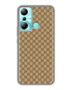 Чехол для Infinix Hot 20i (X665E) с картинкой «Gucci — классический беж»