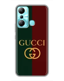Чехол для Infinix Hot 20i (X665E) с картинкой «Gucci — темно-зеленый градиент»