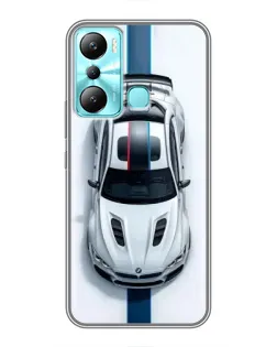 Чехол для Infinix Hot 20i (X665E) с картинкой «Вид сверху — BMW M»
