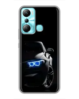 Чехол для Infinix Hot 20i (X665E) с картинкой «BMW — ночной взгляд»