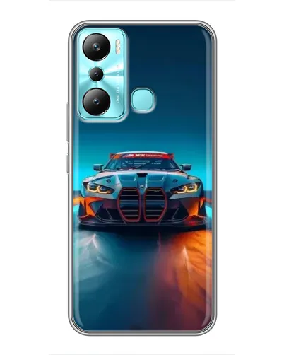 Чехол для Infinix Hot 20i (X665E) с картинкой «BMW — огни неона» Чехол для Infinix Hot 20i (X665E) с картинкой «BMW — огни неона»
