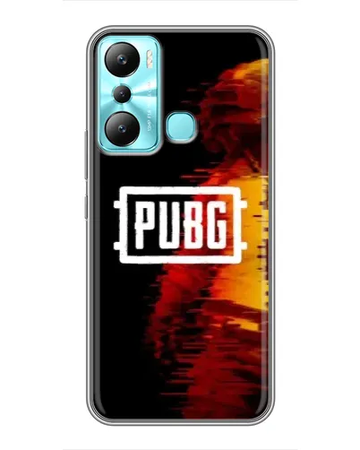 Чехол для Infinix Hot 20i (X665E) с картинкой «Яркий логотип PUBG»