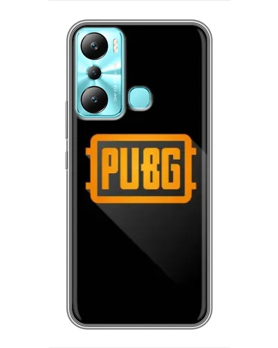 Чехол для Infinix Hot 20i (X665E) с картинкой «PUBG — рамка лого»