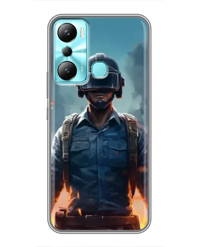 Чехол для Infinix Hot 20i (X665E) с картинкой «PUBG — реалистичный герой»