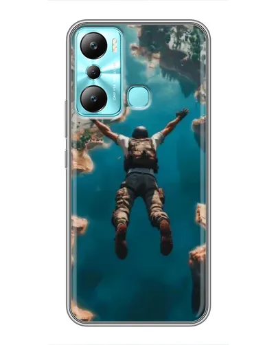 Чехол для Infinix Hot 20i (X665E) с картинкой «PUBG — свободное падение»
