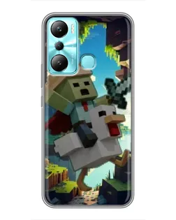 Чехол для Infinix Hot 20i (X665E) с картинкой «Стив и гусь» Чехол для Infinix Hot 20i (X665E) с картинкой «Стив и гусь»