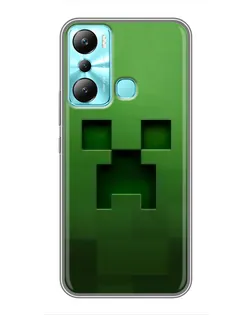 Чехол для Infinix Hot 20i (X665E) с картинкой «Крипер микро-дизайн» Чехол для Infinix Hot 20i (X665E) с картинкой «Крипер микро-дизайн»