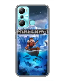 Чехол для Infinix Hot 20i (X665E) с картинкой «Minecraft ледяной мир» Чехол для Infinix Hot 20i (X665E) с картинкой «Minecraft ледяной мир»