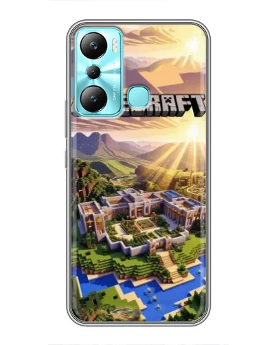 Чехол для Infinix Hot 20i (X665E) с картинкой «Minecraft панорама»