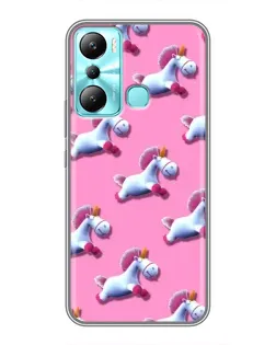 Чехол для Infinix Hot 20i (X665E) с картинкой «Единороги на розовом» Чехол для Infinix Hot 20i (X665E) с картинкой «Единороги на розовом»