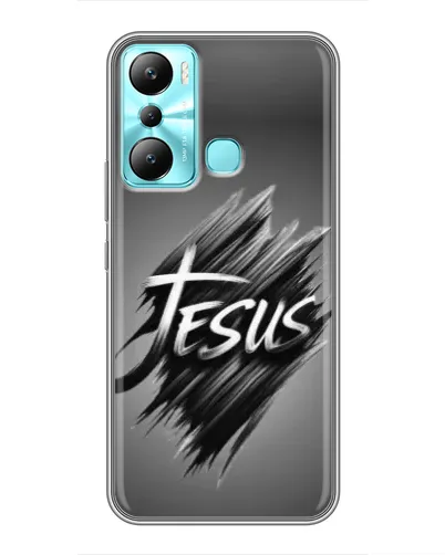 Чехол для Infinix Hot 20i (X665E) с картинкой «Надпись Jesus Graffiti»