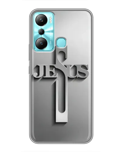 Чехол для Infinix Hot 20i (X665E) с картинкой «Металлический крест Jesus» Чехол для Infinix Hot 20i (X665E) с картинкой «Металлический крест Jesus»