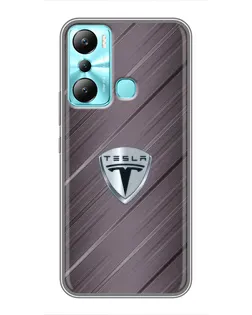 Чехол для Infinix Hot 20i (X665E) с картинкой «Металлическая текстура Tesla» Чехол для Infinix Hot 20i (X665E) с картинкой «Металлическая текстура Tesla»