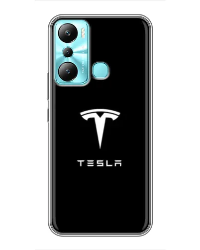 Чехол для Infinix Hot 20i (X665E) с картинкой «Tesla White Logo» Чехол для Infinix Hot 20i (X665E) с картинкой «Tesla White Logo»