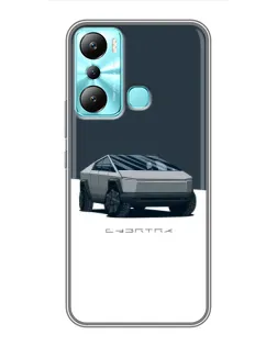 Чехол для Infinix Hot 20i (X665E) с картинкой «Серебристый Cybertruck Tesla» Чехол для Infinix Hot 20i (X665E) с картинкой «Серебристый Cybertruck Tesla»