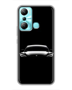 Чехол для Infinix Hot 20i (X665E) с картинкой «Фары Tesla Night» Чехол для Infinix Hot 20i (X665E) с картинкой «Фары Tesla Night»