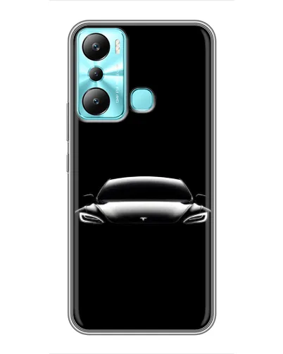 Чехол для Infinix Hot 20i (X665E) с картинкой «Фары Tesla Night» Чехол для Infinix Hot 20i (X665E) с картинкой «Фары Tesla Night»