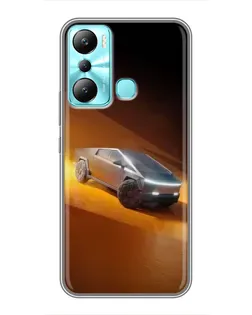Чехол для Infinix Hot 20i (X665E) с картинкой «Cybertruck в пустыне» Чехол для Infinix Hot 20i (X665E) с картинкой «Cybertruck в пустыне»