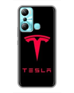 Чехол для Infinix Hot 20i (X665E) с картинкой «Tesla Red Logo» Чехол для Infinix Hot 20i (X665E) с картинкой «Tesla Red Logo»