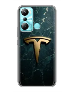 Чехол для Infinix Hot 20i (X665E) с картинкой «Мраморная Tesla Gold» Чехол для Infinix Hot 20i (X665E) с картинкой «Мраморная Tesla Gold»