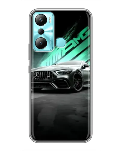 Чехол для Infinix Hot 20i (X665E) с картинкой «Темный Mercedes AMG»