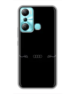 Чехол для Infinix Hot 20i (X665E) с картинкой «Audi — световой подпись»