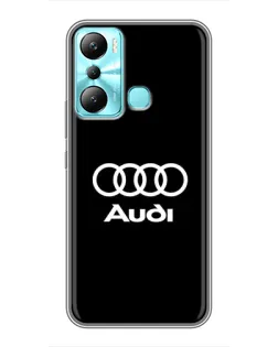 Чехол для Infinix Hot 20i (X665E) с картинкой «Классическое лого Audi»