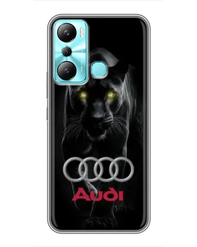 Чехол для Infinix Hot 20i (X665E) с картинкой «Пантера и Audi» Чехол для Infinix Hot 20i (X665E) с картинкой «Пантера и Audi»