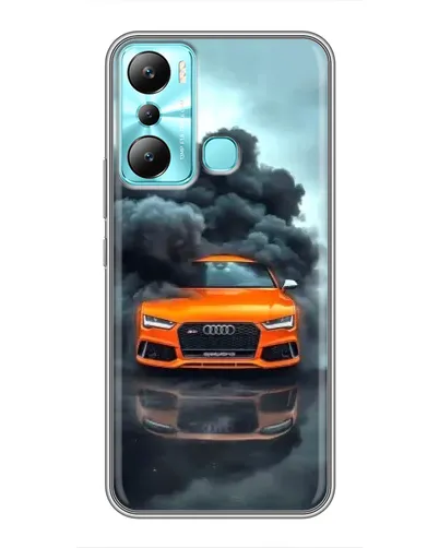 Чехол для Infinix Hot 20i (X665E) с картинкой «Audi в облаках дыма» Чехол для Infinix Hot 20i (X665E) с картинкой «Audi в облаках дыма»