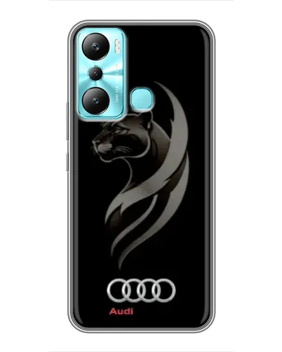 Чехол для Infinix Hot 20i (X665E) с картинкой «Графика — пантера и Audi» Чехол для Infinix Hot 20i (X665E) с картинкой «Графика — пантера и Audi»