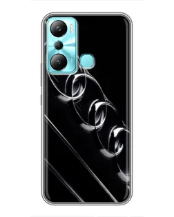 Чехол для Infinix Hot 20i (X665E) с картинкой «Audi — абстрактные кольца»