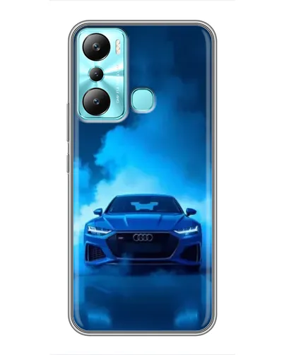 Чехол для Infinix Hot 20i (X665E) с картинкой «Audi — голубая энергия» Чехол для Infinix Hot 20i (X665E) с картинкой «Audi — голубая энергия»