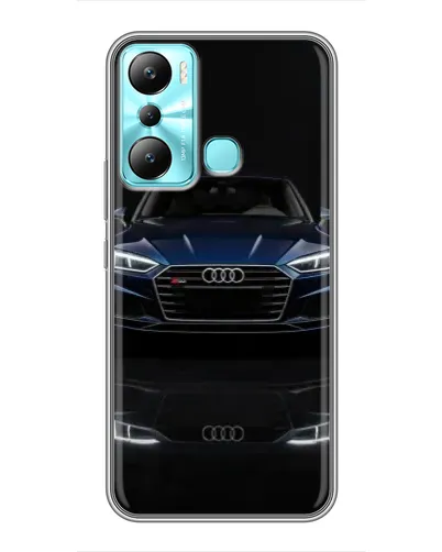 Чехол для Infinix Hot 20i (X665E) с картинкой «Audi — ночное отражение» Чехол для Infinix Hot 20i (X665E) с картинкой «Audi — ночное отражение»