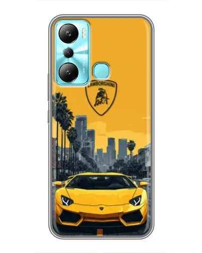 Чехол для Infinix Hot 20i (X665E) с картинкой «Желтый Lamborghini город» Чехол для Infinix Hot 20i (X665E) с картинкой «Желтый Lamborghini город»