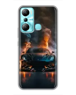 Чехол для Infinix Hot 20i (X665E) с картинкой «Lamborghini дымная эстетика» Чехол для Infinix Hot 20i (X665E) с картинкой «Lamborghini дымная эстетика»