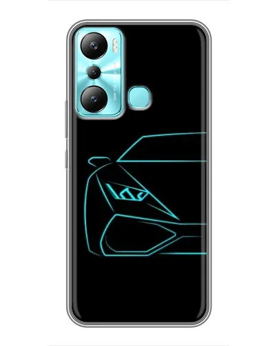 Чехол для Infinix Hot 20i (X665E) с картинкой «Голубой силуэт Lamborghini» Чехол для Infinix Hot 20i (X665E) с картинкой «Голубой силуэт Lamborghini»