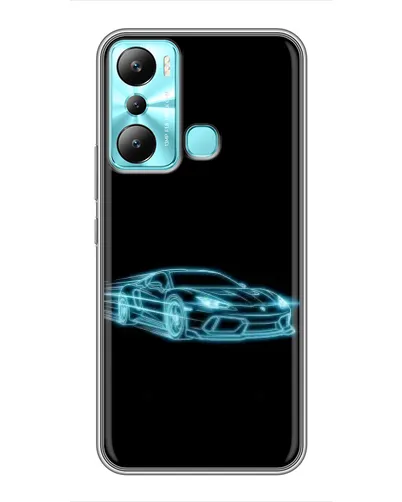 Чехол для Infinix Hot 20i (X665E) с картинкой «Неоновый контур Lamborghini» Чехол для Infinix Hot 20i (X665E) с картинкой «Неоновый контур Lamborghini»