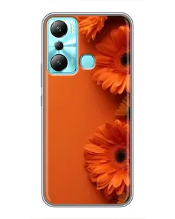 Чохол для Infinix Hot 20i (X665E) з картинкою «Помаранчеві гербери» Чохол для Infinix Hot 20i (X665E) з картинкою «Помаранчеві гербери»