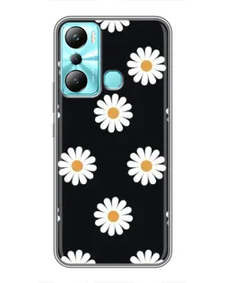 Чохол для Infinix Hot 20i (X665E) з картинкою «Ромашки на чорному» Чохол для Infinix Hot 20i (X665E) з картинкою «Ромашки на чорному»