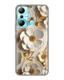 Чохол для Infinix Hot 20i (X665E) з картинкою «Білі паперові квіти» Чохол для Infinix Hot 20i (X665E) з картинкою «Білі паперові квіти»