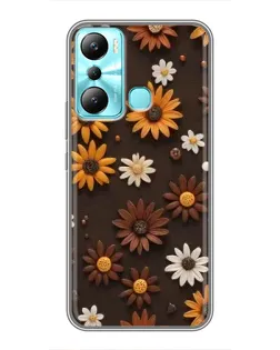 Чохол для Infinix Hot 20i (X665E) з картинкою «Візерунок з маленьких соняшників» Чохол для Infinix Hot 20i (X665E) з картинкою «Візерунок з маленьких соняшників»