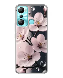 Чохол для Infinix Hot 20i (X665E) з картинкою «Ніжня сакура та краплі» Чохол для Infinix Hot 20i (X665E) з картинкою «Ніжня сакура та краплі»