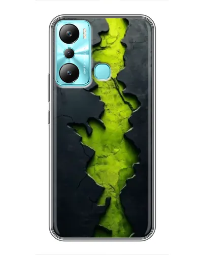Чехол для Infinix Hot 20i (X665E) с картинкой «Салатовый разлом скалы» Чехол для Infinix Hot 20i (X665E) с картинкой «Салатовый разлом скалы»