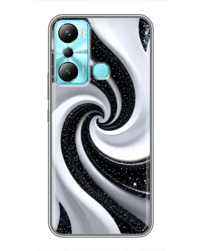 Чехол для Infinix Hot 20i (X665E) с картинкой «Черно-белая спираль» Чехол для Infinix Hot 20i (X665E) с картинкой «Черно-белая спираль»